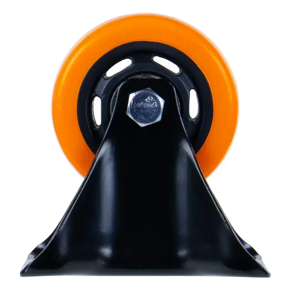 Rodízio fixo poliuretano 150MM laranja Worker — fotografia 6