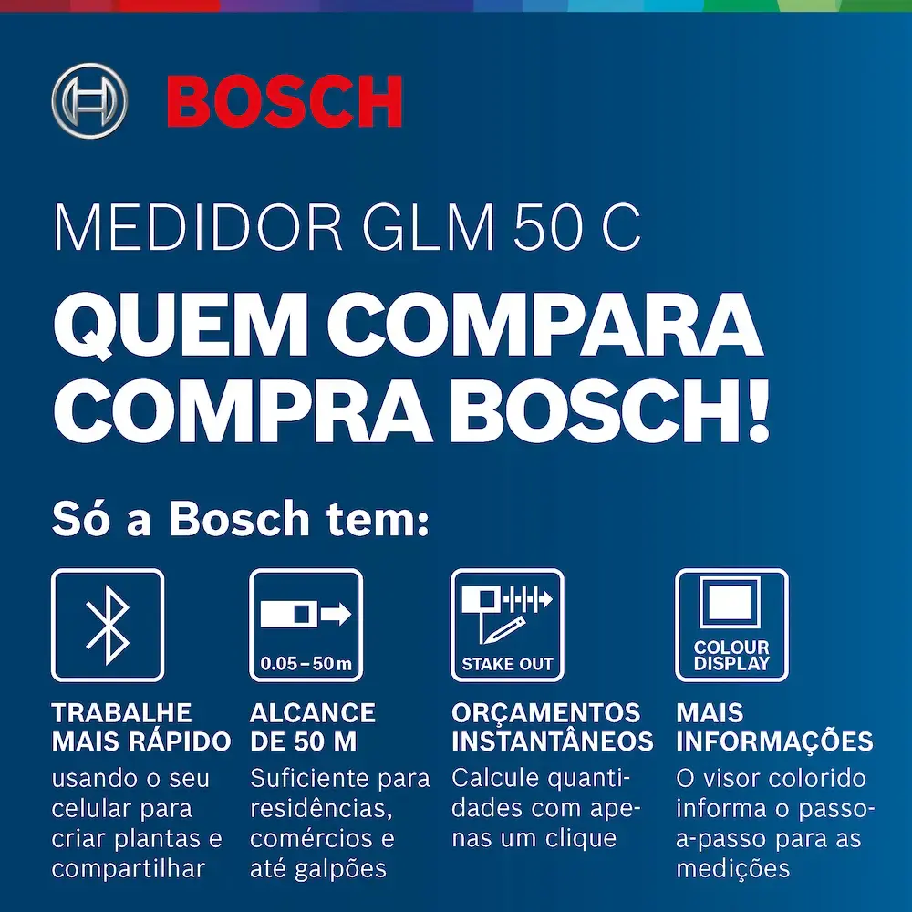 Trena à laser GLM 50 c bluetooth bosch medidor de distância à laser 50 metros — fotografia 10