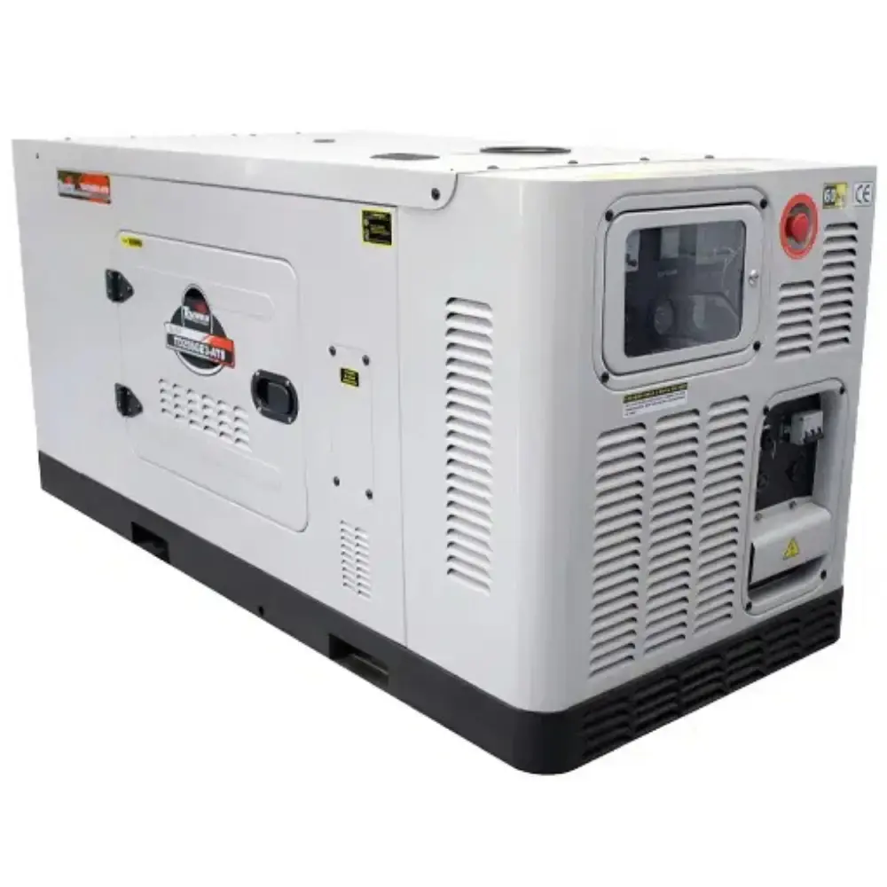 Gerador de energia a diesel 22 KVA ATS silencioso partida elétrica monofásico Toyama — fotografia de referência