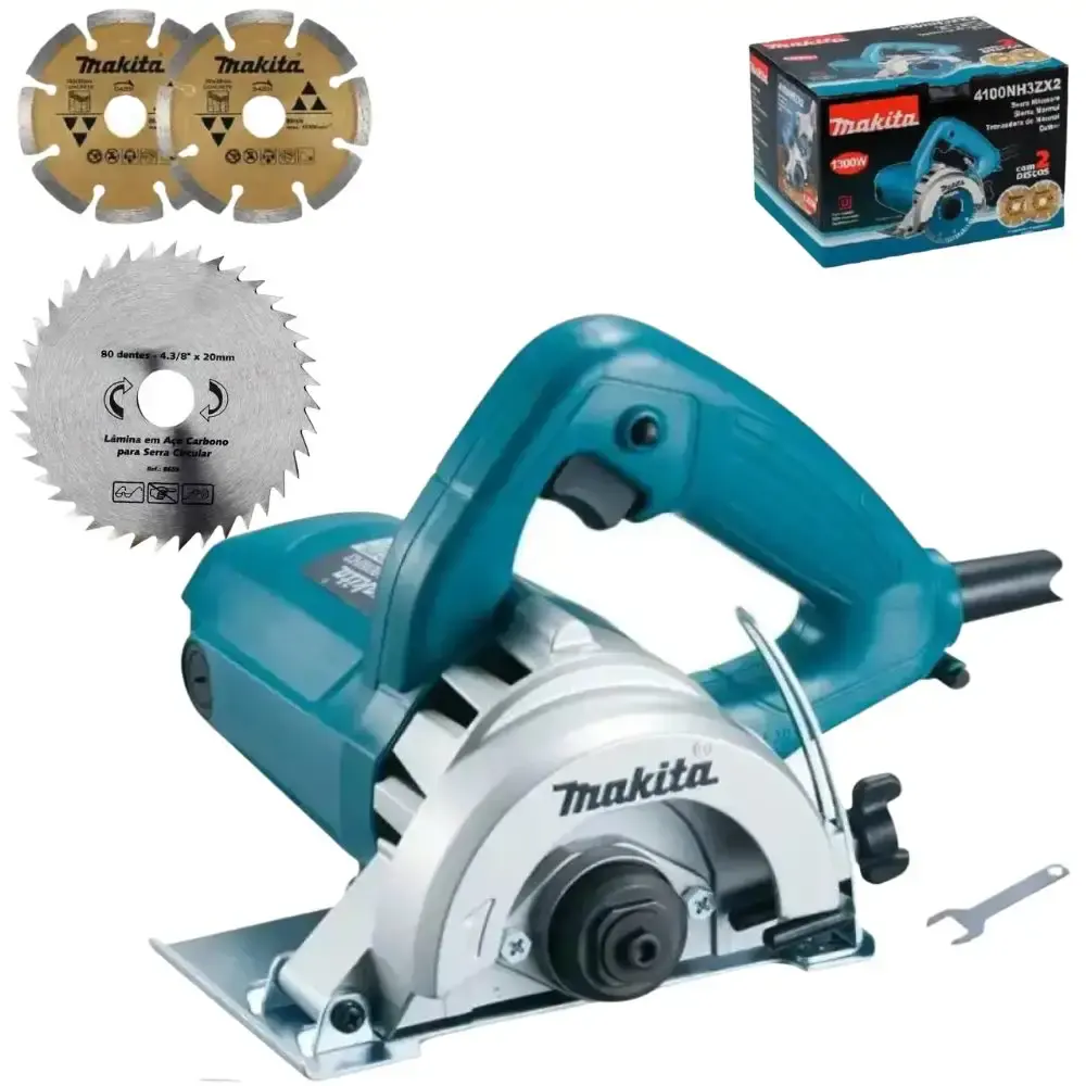 Serra mármore 1.300W Makita com serra circular HSS 110MM brasfort 110 V — fotografia de referência