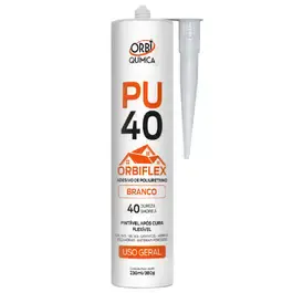 Silicone uso geral PU 40 branco 230ML 17778 Orbi — fotografia 2
