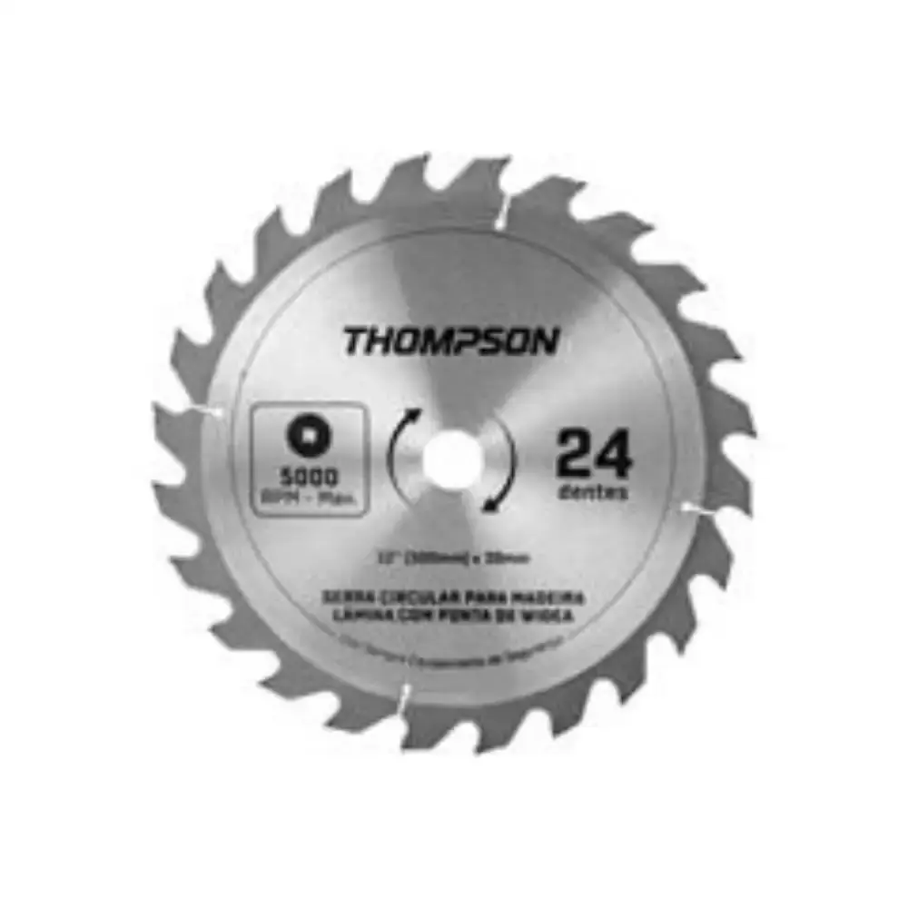 Lâmina de Serra Circular para Madeira 14 Polegadas 36 Dentes 350 mm x 30 mm THOMPSON — fotografia 5