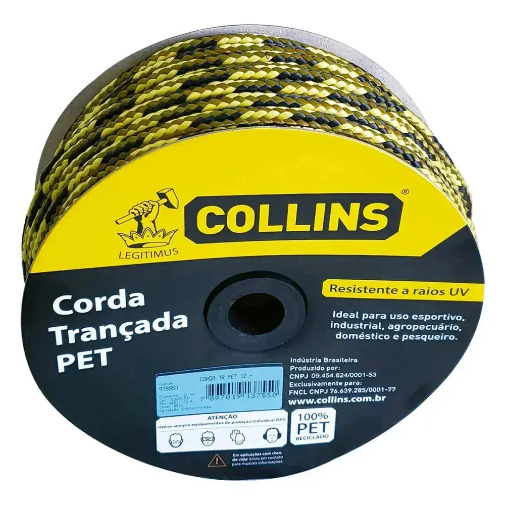 Corda pet trançada 73M/ 12MM Collins — fotografia 2