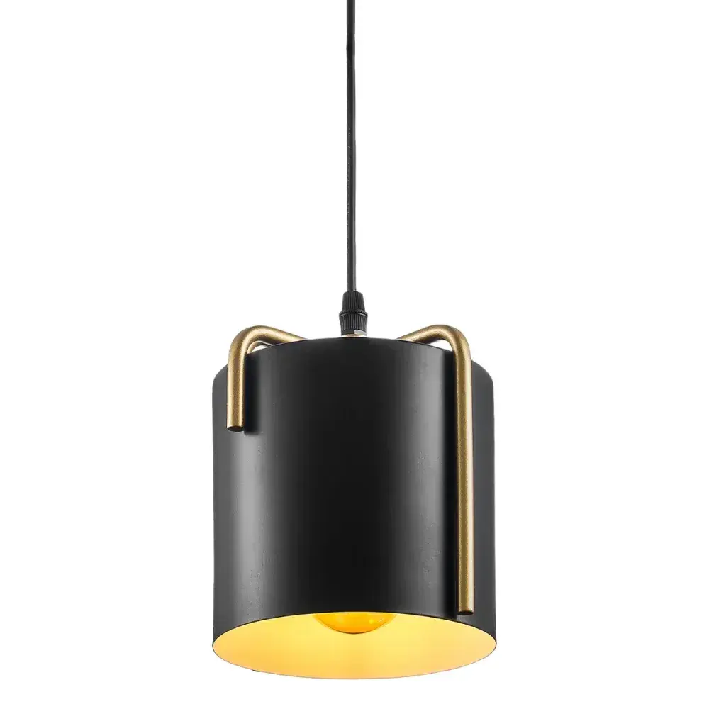 Luminária pendente minuo preto e dourado Kala — fotografia 4