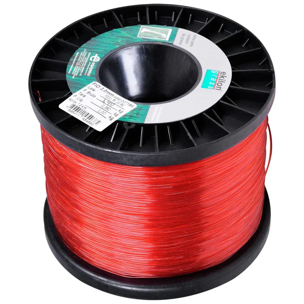 Fio de nylon para aparador e roçadeira 3MMX124M 1KG Ekilon