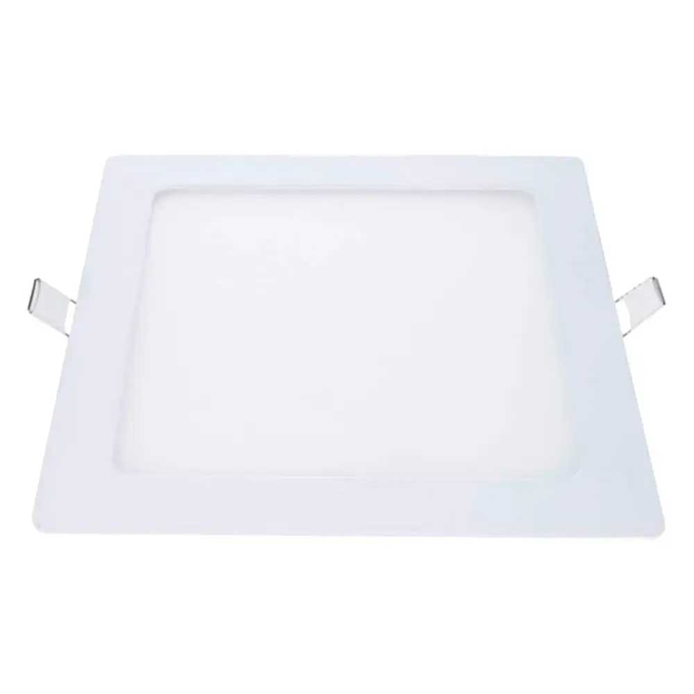 Plafon led 3000K quadrado 18W painel embutir slim Avant — fotografia 2