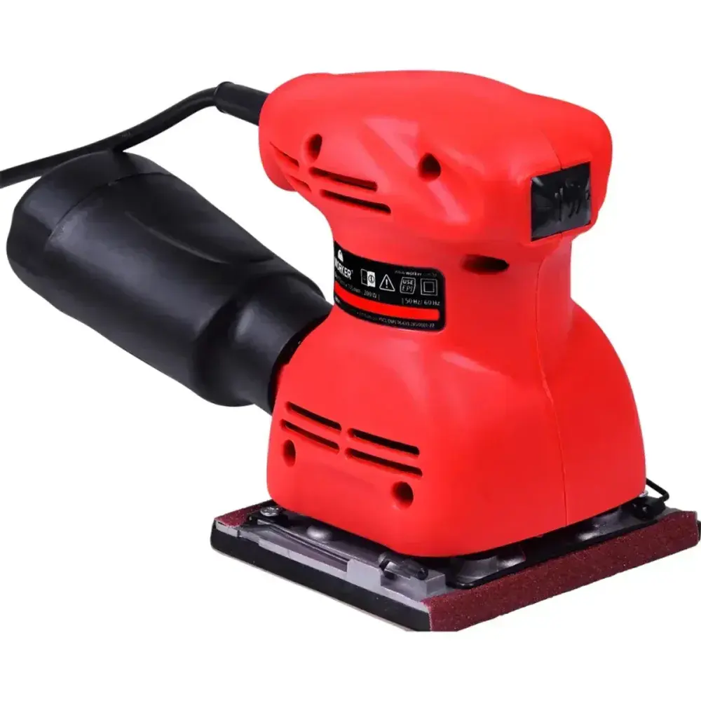 Lixadeira vermelha orbital 200W 11000 opm 127V Worker — fotografia 8