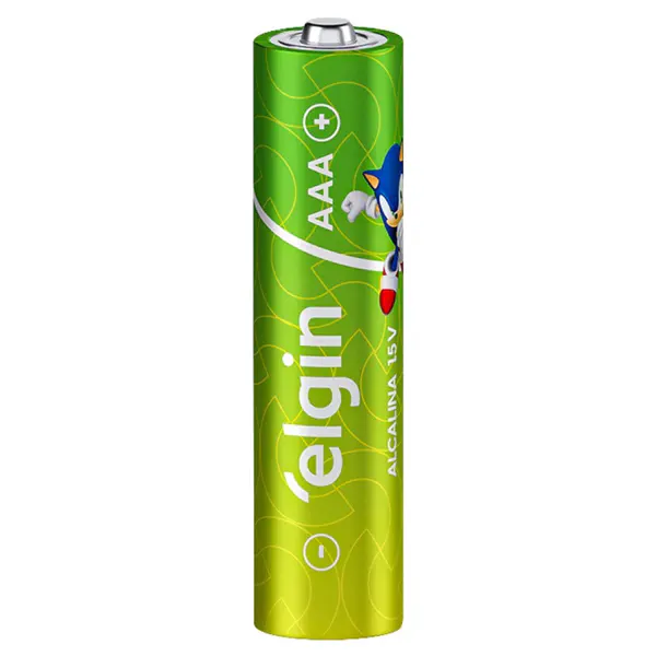 Pilha alcalina aaa blister 2PÇS Elgin — fotografia 3