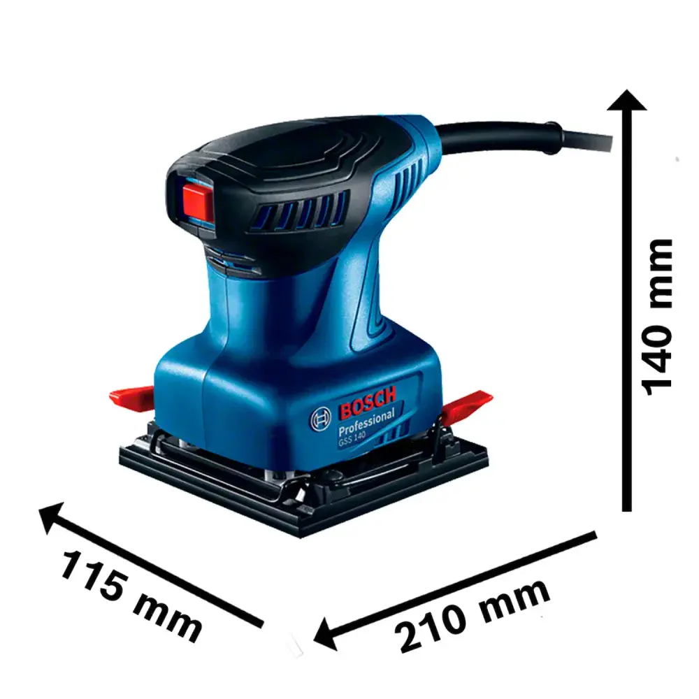 Lixadeira orbital profissional GSS140 220W 127V Bosch — fotografia 8