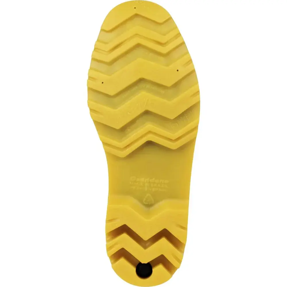 Bota de pvc com forro preta e amarela Nº34/35 Grendene — fotografia 5