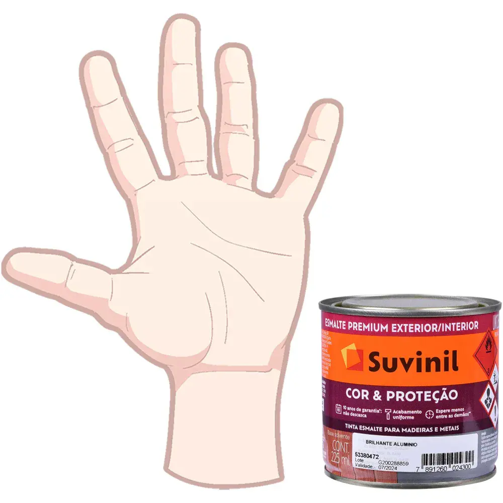 Tinta esmalte corproteção brilhante alumínio 225ML Suvinil — fotografia 5