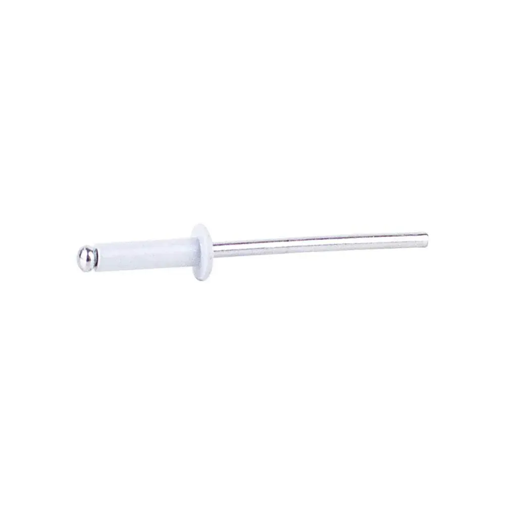 Rebite de repuxo alumínio 3,2X12MM 100 peç branco Worker — fotografia 2