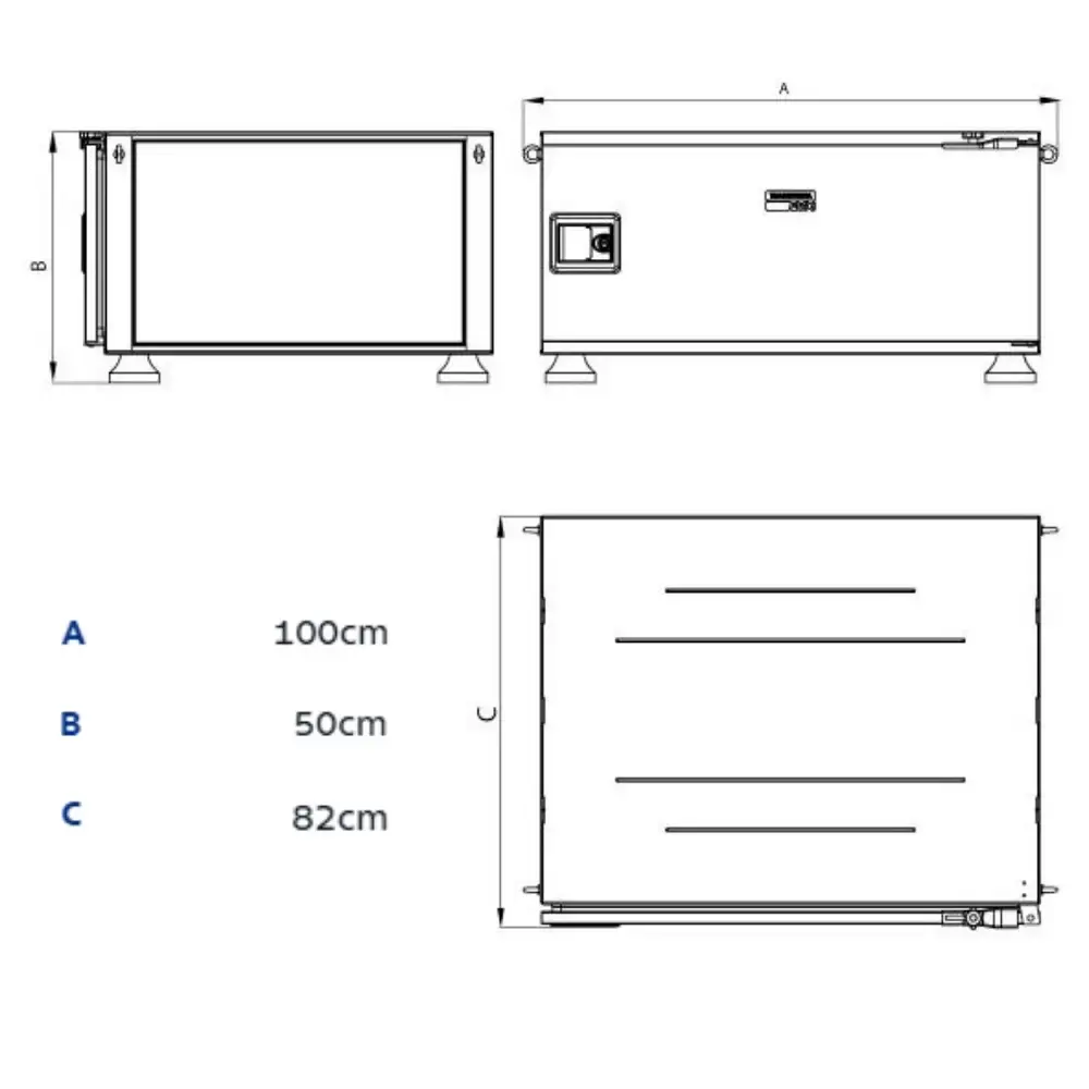 Caixa de Ferramentas PickupBox 50 x 100 x 82 CM TRAMONTINA — fotografia 6