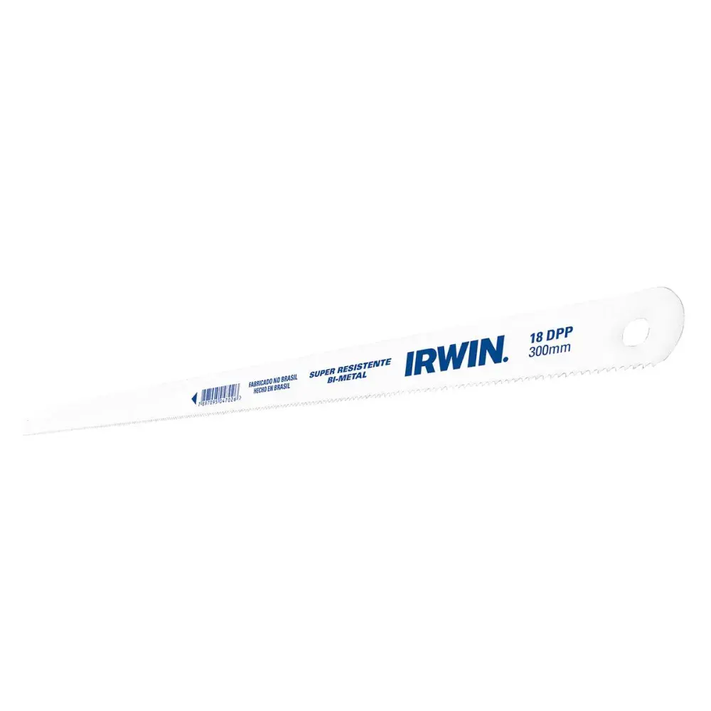 Lâmina para serra manual bimetálica 18 dentes Irwin