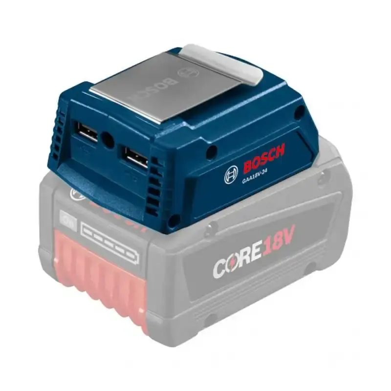 Adaptador USB GAA 18V-24 para baterias 18V Bosch — fotografia de referência