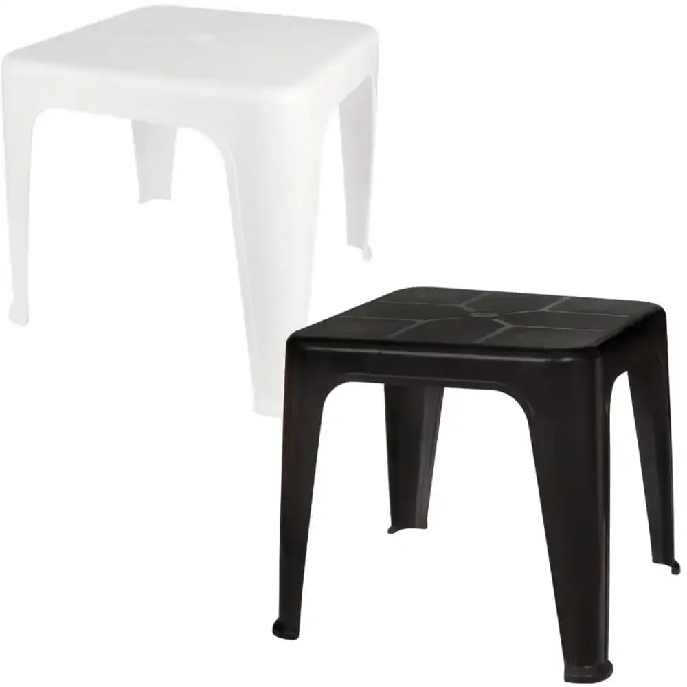 Mesa Plástica de Apoio 43 x 51 cm Várias Cores MOR Branco