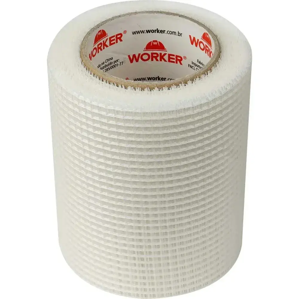 Tela adesiva drywall trancada 100MMX20M Worker — fotografia 6