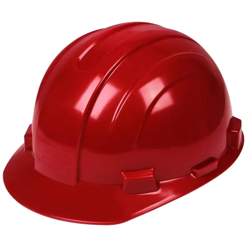 Capacete de proteção industrial vermelho max Worker — fotografia 5