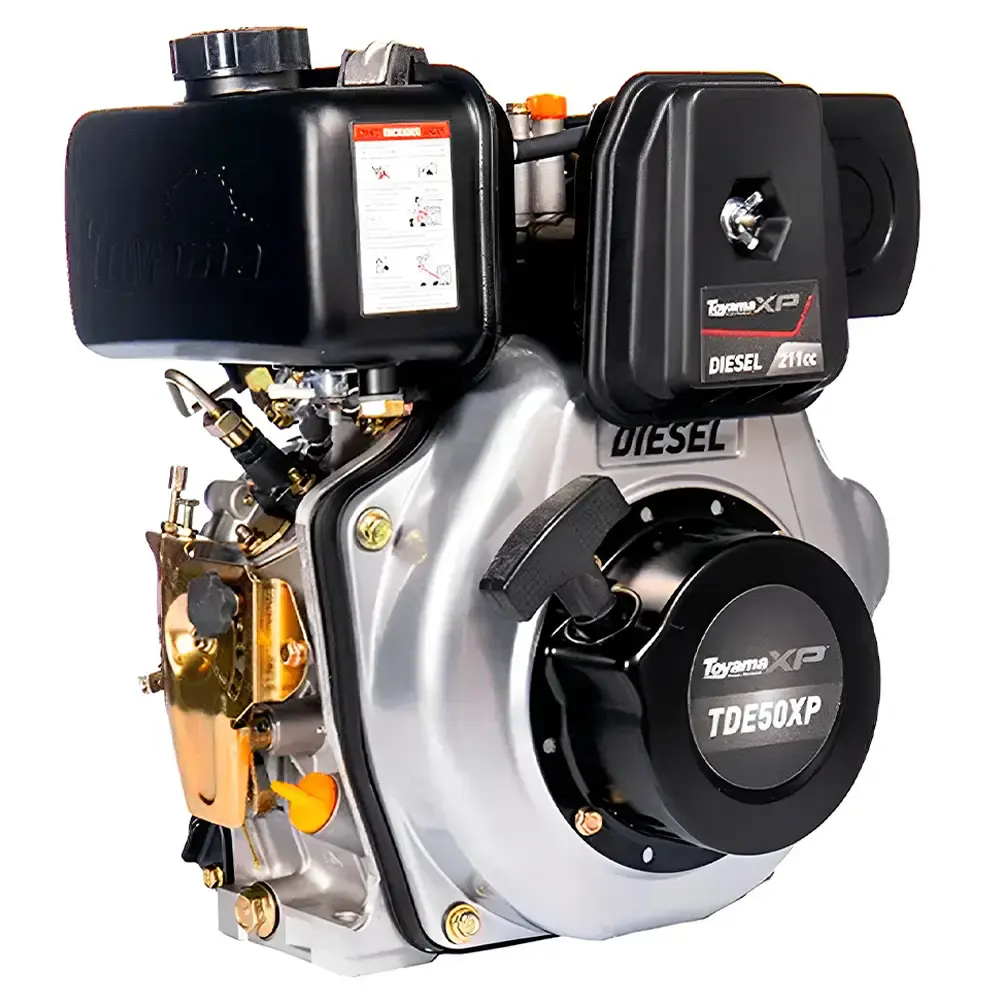 Motor diesel 5,0 HP partida manual TDE50XP Toyama — fotografia de referência