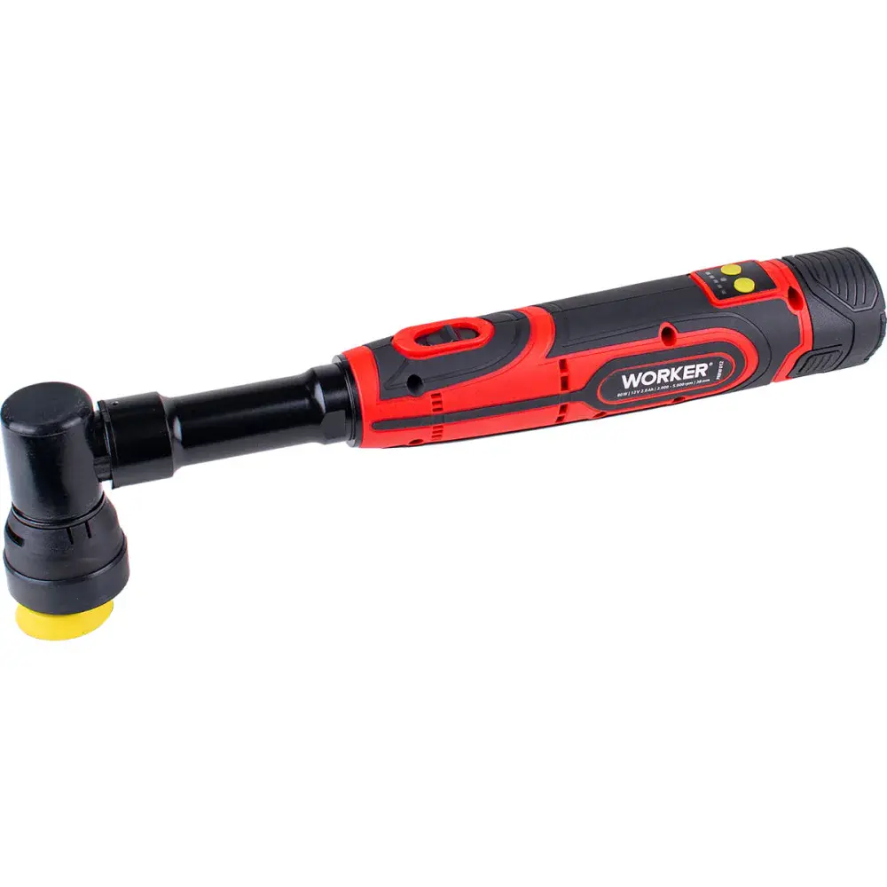 Mini politriz roto orbital a bateria 12V Worker com kit 8 acessórios — fotografia 11