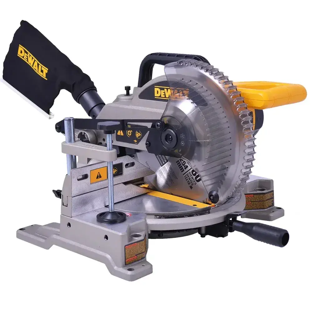Serra de meia esquadria com coletor de pó 10 1650W 127V Dewalt — fotografia 8
