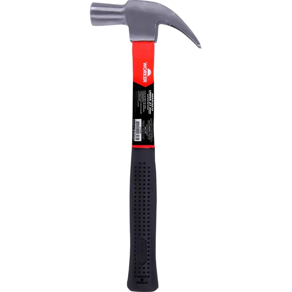 Martelo unha profissional 21MM cabo em fibra de vidro Worker