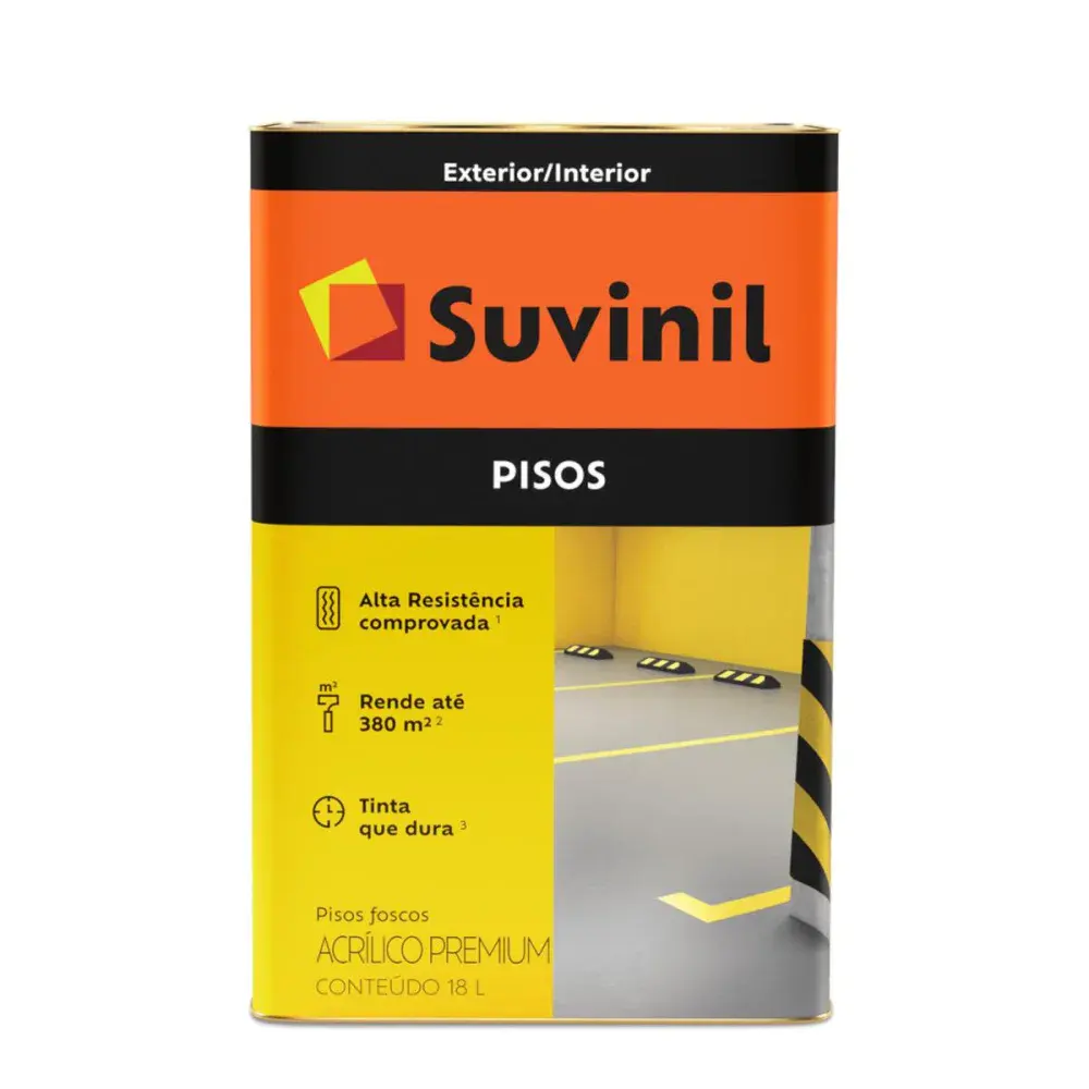 Tinta piso vermelho demarcação 18L Suvinil