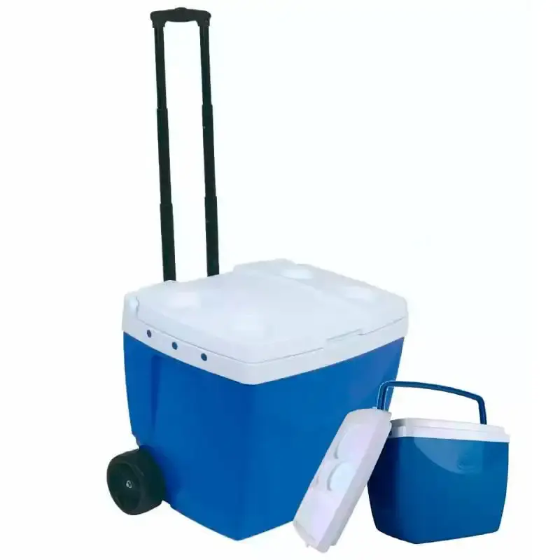 Kit caixa térmica 42 litros com rodas + caixa térmica 18 litros Mor