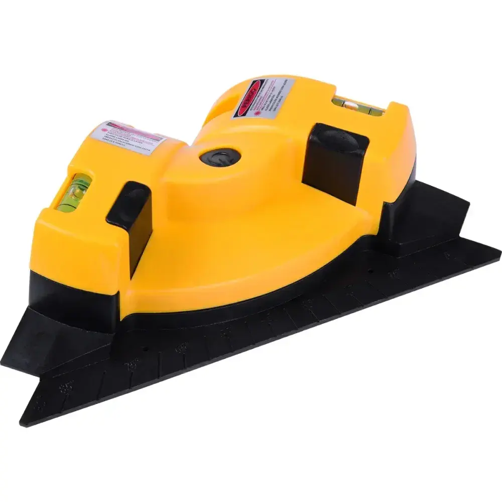 Nível laser com prumo e esquadro 2 bolhas 10M Bumafer — fotografia 8