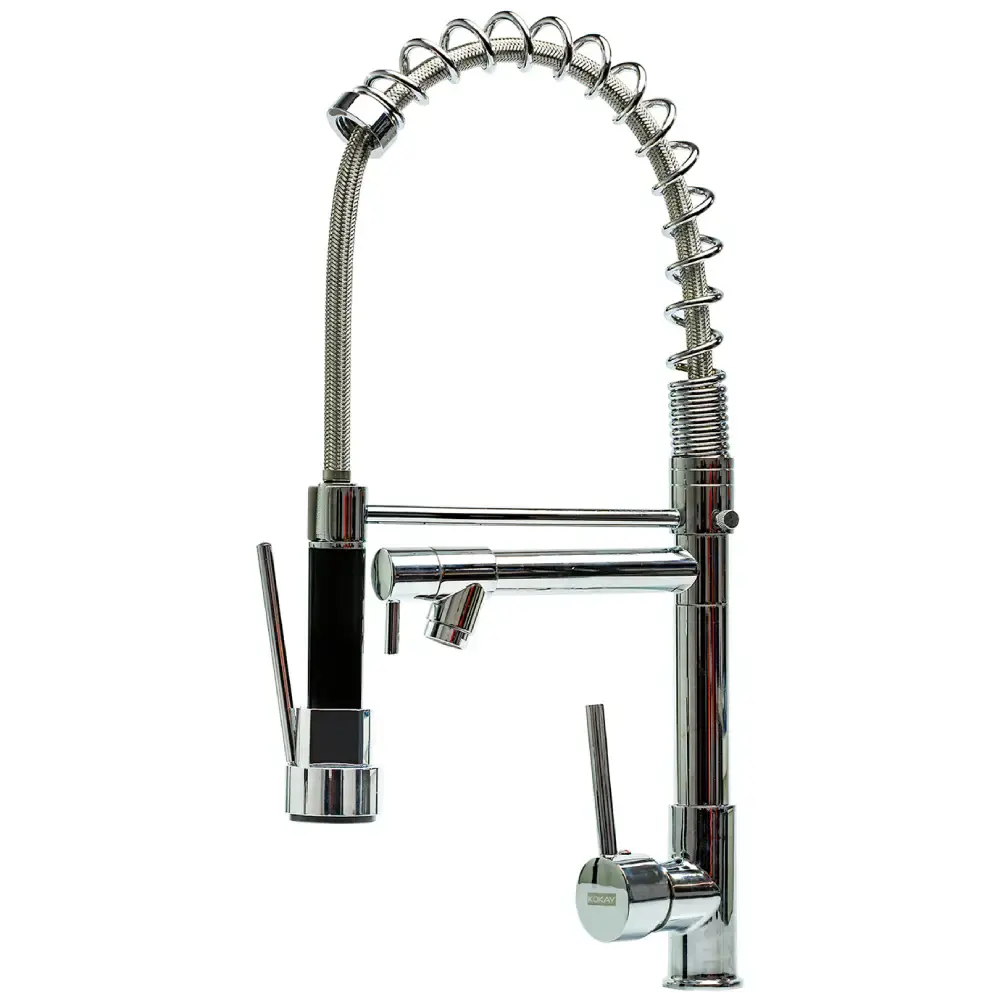 Torneira cozinha 1/2 POL monocomando com spray extensor Kokay