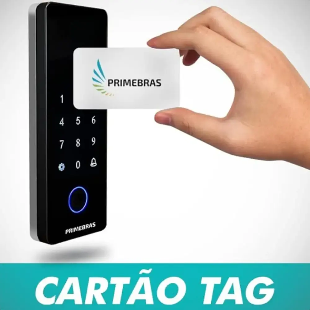 Fechadura digital inteligente biométrica athenas para porta de vidro PV4003 Primebras — fotografia 5