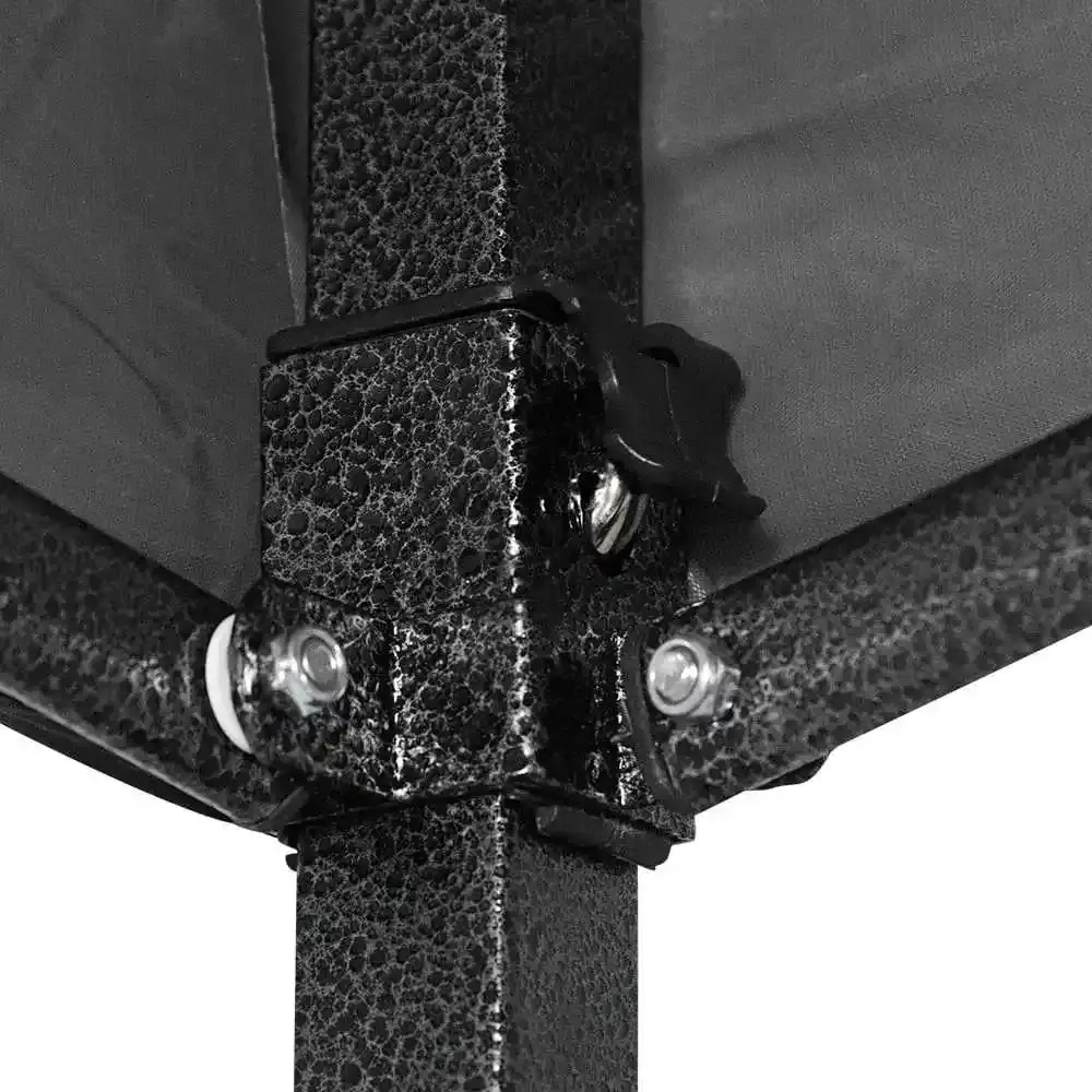 Tenda Gazebo 3 x 4,5 Metros Dobrável King Size Preto BELFIX — fotografia 4