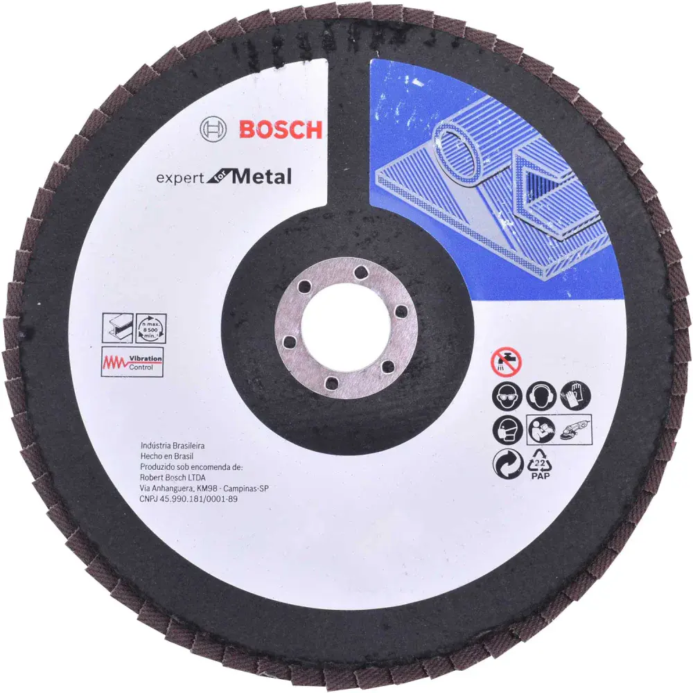 Lixa disco flap expert for metal 180 x 22,23MM G120 Bosch
