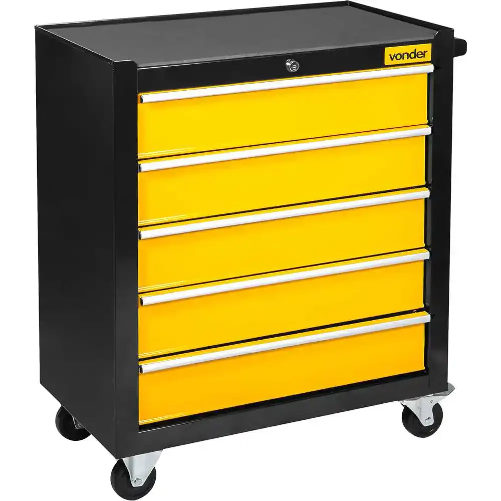 Carro para ferramentas com 5 gavetas 62X33X75CM