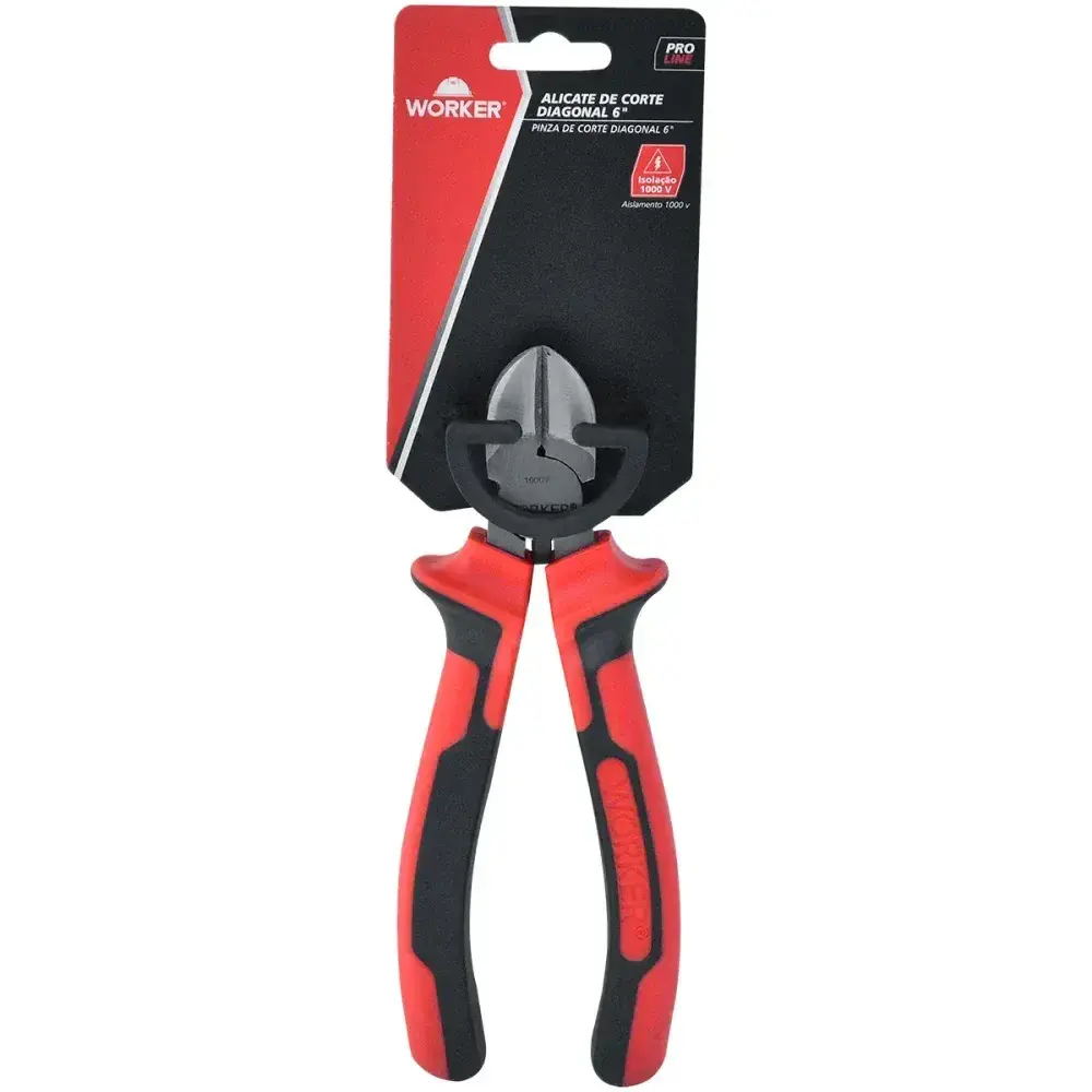 Alicate de corte diagonal 6 1000V Worker — fotografia 6