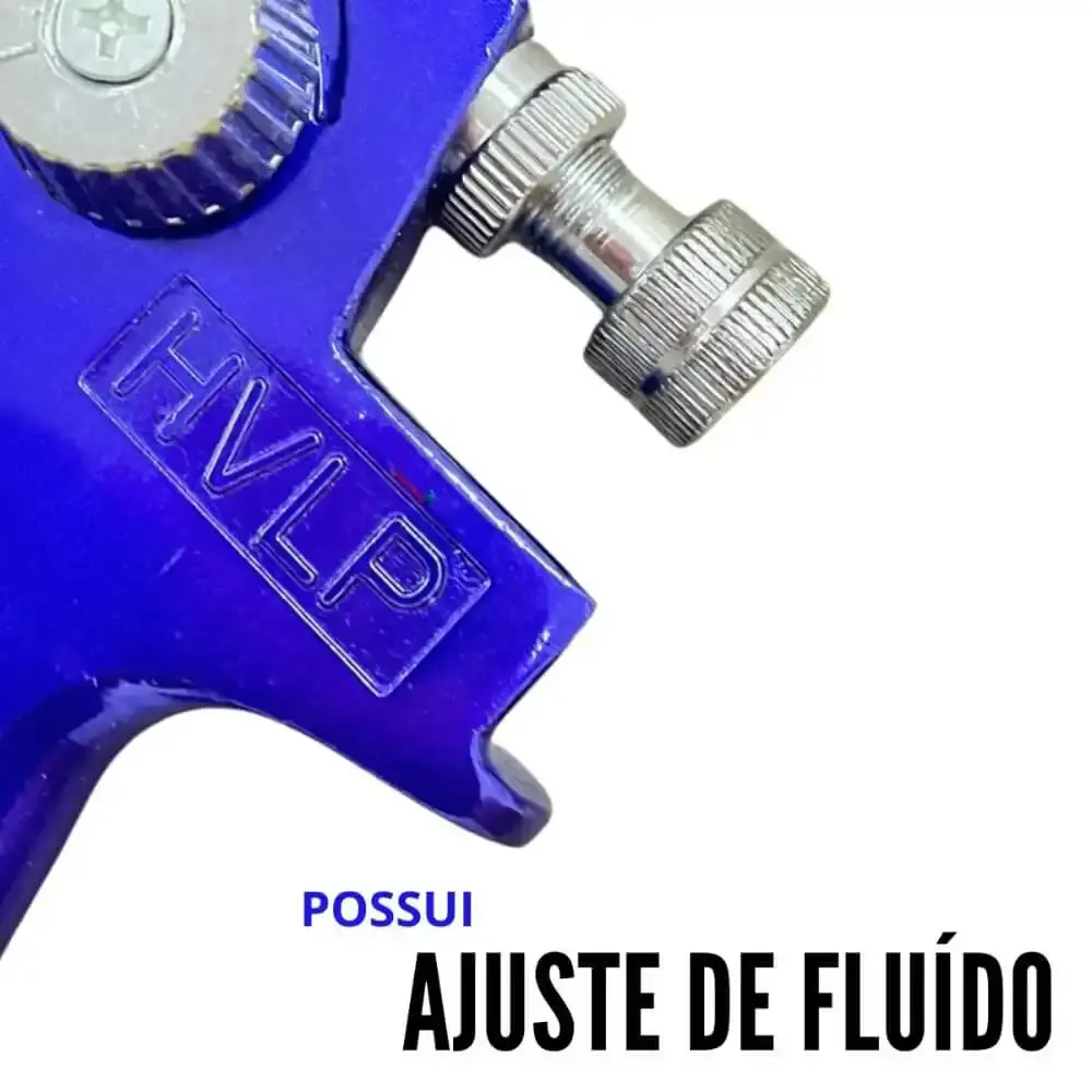 Pistola de Pintura Gravidade HVLP 1,4 mm 600 ml EVPPHVLP600-1B EVALD — fotografia 10
