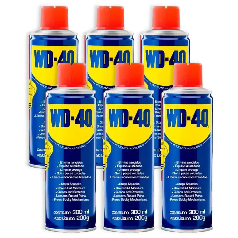Desengripante spray industrial 300 ML com 6 unidades Wd-40