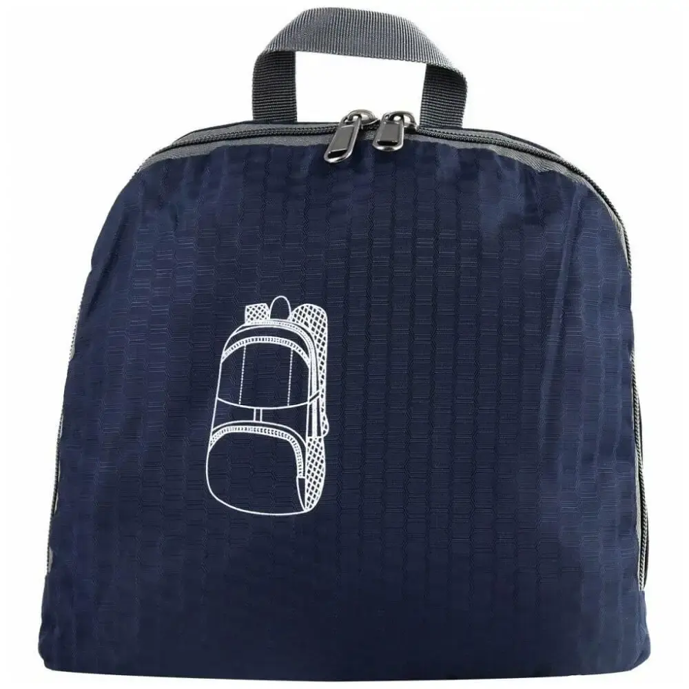 Mochila ultra compacta 30 litros em poliéster azul Kala — fotografia 4
