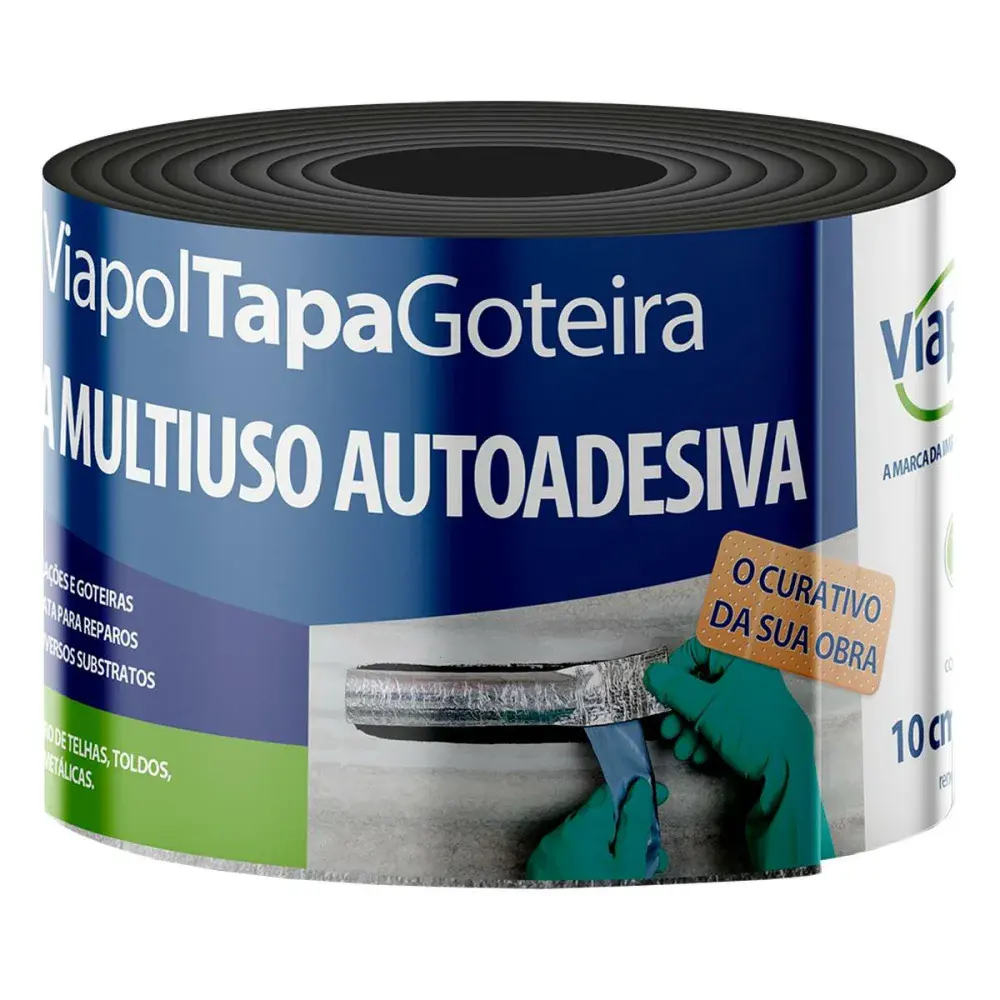 Viaflex fita autoadesiva tapa goteiras 10CM Viapol