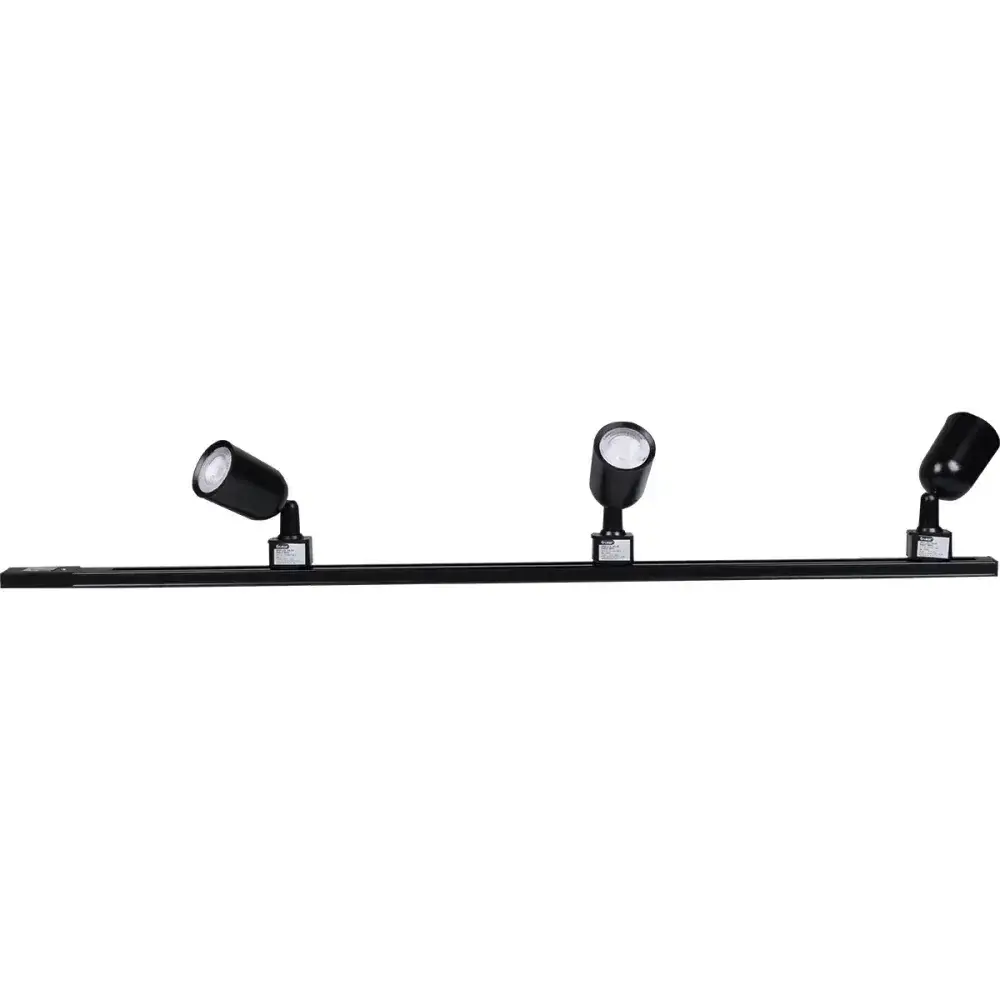 Kit trilho direct led com 3 luminárias 6W 6500K preto bivolt Liege — fotografia 5
