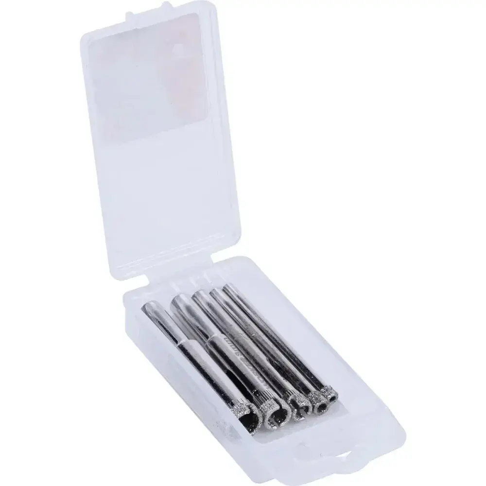 Kit de serras copo diamantada para vidro 5 peç 4MM-10MM Worker — fotografia 9