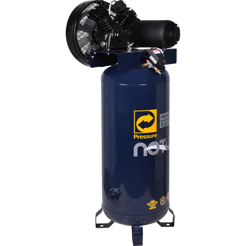 Compressor de ar vertical 100L 10PCM notus 10/100V Pressure 220/380V — fotografia 2