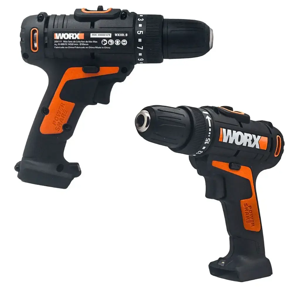 Parafusadeira furadeira 20V WX101.9 com lavadora de alta pressão WG620E worx Positec — fotografia 3