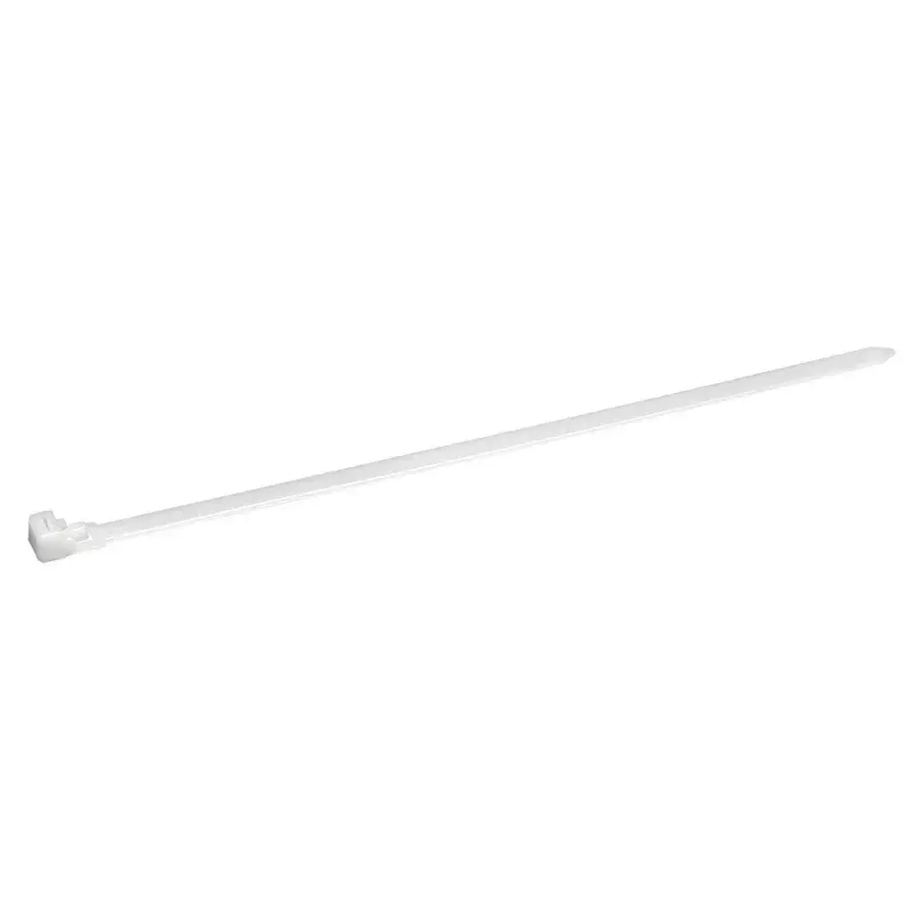 Abraçadeira branca com trava 300X7,6MM com 10 peças Worker — fotografia de referência