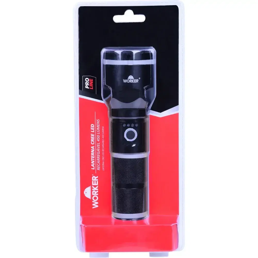 Lanterna de led cree recarregável 460LM 10W biv Worker — fotografia 12