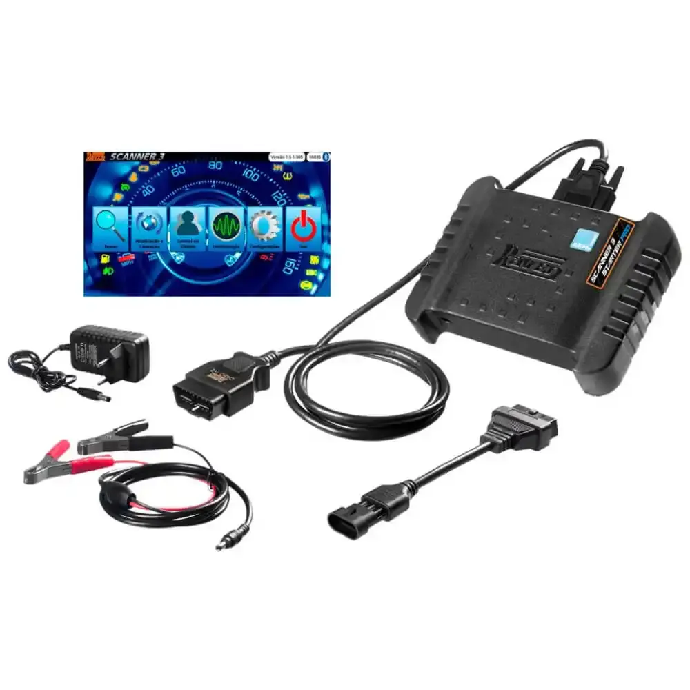 Scanner automotivo profissional com maleta 3 PRO Raven — fotografia 4