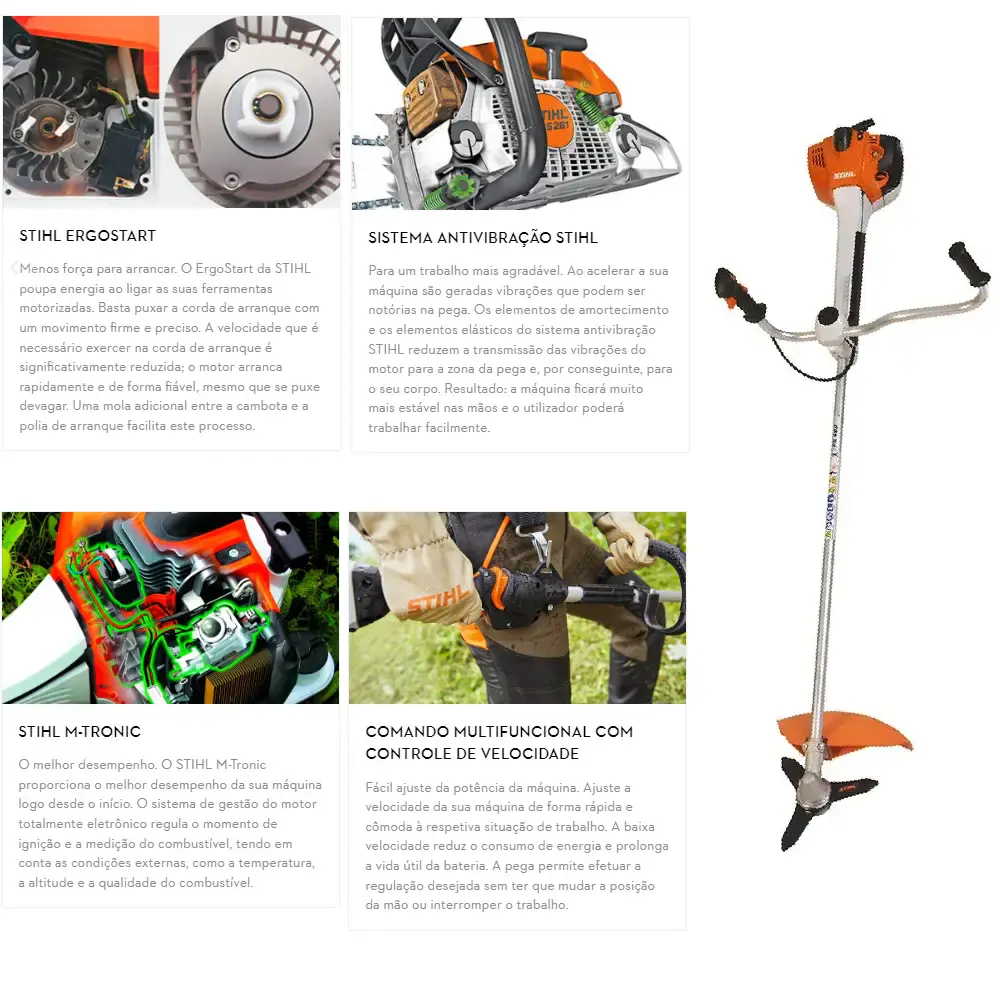 Roçadeira combustão a gasolina 3 CV 45,6 CC FS 460-L Stihl — fotografia 6