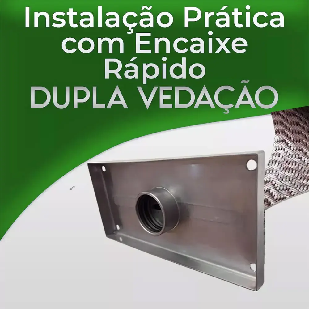 Cascata Piscina 60 x 26 CM em Aço Inox Legítimo Revestida com Junco Naja Junior EVALD — fotografia 5