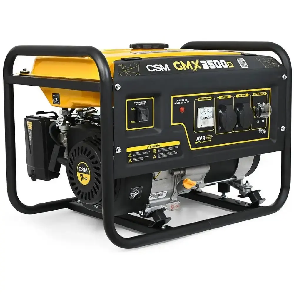 Gerador portátil a gasolina 3 KVA 4T AVR 110V/220V GMX3500R CSM