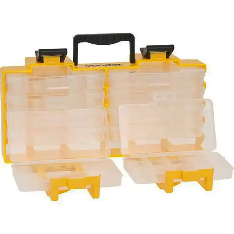 Organizador plástico 10 bandejas móveis OPV 0100 Vonder — fotografia 3
